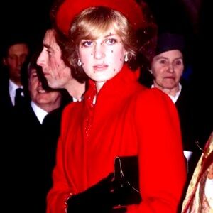 Vintage Red wool winter coat Christmas Holidays size 8